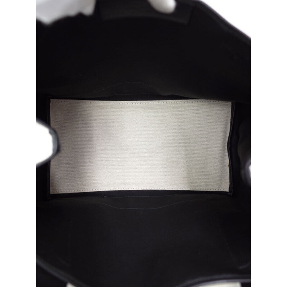 Balenciaga Cabas handbag logo canvas leather white black - Picture 3 of 9